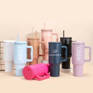 40oz insulated stainless steel tumble bpa-free with straw double-wall custom logo 40oz tumbler - Product Image 1