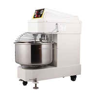 Mélangeur à spirale électrique professionnel pour pâte, capacité 80 litres, mélange eau-farine, faible bruit, certifié CE, équipement de boulangerie
