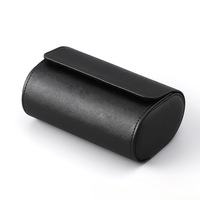 Boîte de rangement pour montres en cuir de luxe, trois emplacements, anti-poussière, antichoc, étui pour montres mécaniques, sac de voyage portable