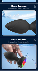 Articoli per Adulti Plug Anale Arcobaleno Lampeggiante a LED con Telecomando Vibratori Erotici in Silicone per <span class=keywords><strong>Uomo</strong></span> <span class=keywords><strong>Donna</strong></span> Giocattoli Sessuali Masturbatore Anale - Product Image 4