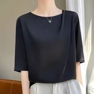 T-<span class=keywords><strong>shirt</strong></span> Streetwear à manches courtes pour femmes avec impression numérique - Product Image 2