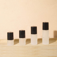 Botol roll-on frosted berkualitas tinggi grosir 1ml 2ml 3ml untuk parfum dan minyak esensial, botol roll-on kaca dispenser 5ml