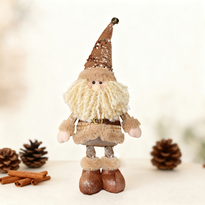 SOTE - Muñeco <span class=keywords><strong>de</strong></span> Peluche <span class=keywords><strong>de</strong></span> Santa Claus con Cinturón y Accesorios, 50 cm, Algodón y Plástico, para Decoración Navideña <span class=keywords><strong>de</strong></span> Interiores - Product Image 1