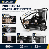 Machine de jet d'eau industrielle OEM chinoise avec pompe à piston 500 bars, système électrique pour importateurs, distributeurs et projets