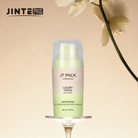 Flacon pompe sans air pour crème et sérum visage, couleur verte dégradée personnalisée, 30 ml 50 ml