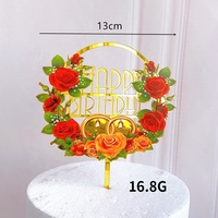 Individueller Acryl-Cake-Topper UV-Bedruckt Personalisierter Name Logo Cake-Topper für Geburtstag Babyparty Dekoration Großhandel