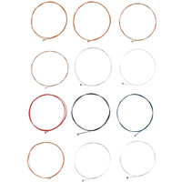 Directement de l'usine Cordes de guitare acoustique 12 cordes Accessoires d'instruments de musique en acier pour guitares électriques et basses