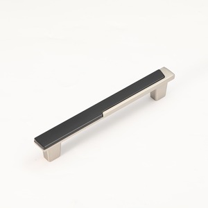Furniture Handle Bar Zinc Alloy Silver <b>Black</b> Minimalist Cabinet Drawer Pull - Product Image 4