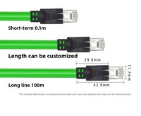 Câble Ethernet RJ45 à angle droit, assemblage de câble réseau industriel pour serveur réseau, 5 Gbps, certifié CE RoHS