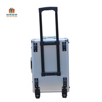 Boîte à outils en aluminium à prix d'usine, valise de transport avec roulettes