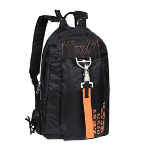 Mochila táctica de nailon negra personalizada, bolsa de despliegue con cierre de cremallera multifuncional para deporte, gimnasio, senderismo - Product Image 2