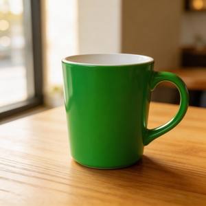 Nouveaux produits – Tasses en céramique vertes effet laqué, style Dollar <span class=keywords><strong>Store</strong></span>, marque HARVIT, design minimaliste, origine Shandong - Product Image 3