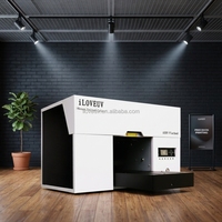 Printer Flatbed A3 Compact UV Inkjet Single-head 3200 Printhead untuk Pencetakan Kartu/Tagihan/Tabung