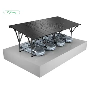 Latest Black Solar Carport High Quality Aluminum Pv Carport Residential Carport Solar Mounting System