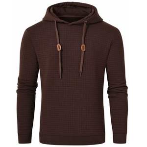 Completo Invernale con Felpa con Cappuccio e Pantaloni da Jogging in Cotone Egiziano Pesante, Ricamato, Tinta Unita, con Perline, ODM Unisex, Modello Boxy da Uomo - Product Image 4