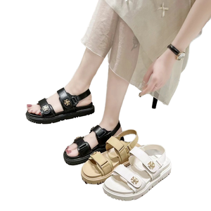 <span class=keywords><strong>Sandali</strong></span> Sportivi Estivi da <span class=keywords><strong>Donna</strong></span> con Punta Aperta, Plateau, Fibbia Metallica, Stile Slip-On, Tomaia in PU, Suola Intermedia in <span class=keywords><strong>Gomma</strong></span>, Tendenza Moda per Esterni - Product Image 5