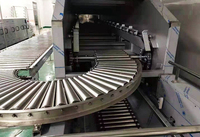 Nouvelle ligne de convoyeur à rouleaux en acier inoxydable robuste pour l'usine de fabrication Vitesse réglable et conception durable