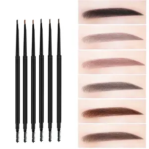 Wholesale No Logo Eye Brow Pen High Pigmented Waterproof Eyebrow Pencil Private Label