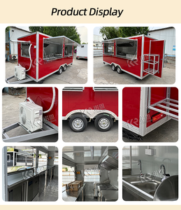 Remolque de Comida Móvil de Acero Inoxidable 2025, Camión de Comida, Carrito de Comida para Barbacoa con Equipamiento de Cocina Completo, Camioneta de Donuts - Product Image 2