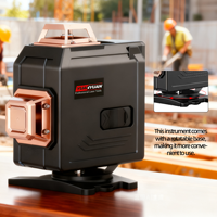 Nouveau niveau laser vert industriel en gros avec base rotative intégrée, infrarouge, haute précision, auto-nivelant électronique 16 points