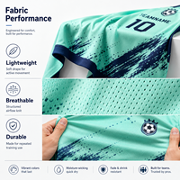 Maillot de football personnalisé professionnel, design sur mesure, sublimation, nom et numéro personnalisés, uniforme unisexe, short anti-humidité