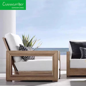 Conjunto de muebles modernos de exterior, muebles de exterior de teca de alta calidad para todo tipo de clima, piscina, Patio, jardín, sofá de madera de teca - Product Image 5
