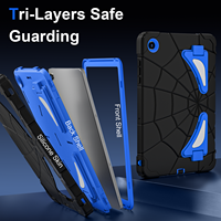 Étui robuste et résistant pour Samsung Tab A11 Plus A9 Plus 11 avec béquille et bandoulière, design de dessin animé pour enfants, OEM ODM