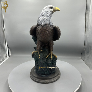 Artesanía de Metal, pequeñas estatuas de águila de bronce para Decoración de mesa, esculturas de águila de latón, figuritas para recuerdos - Product Image 2