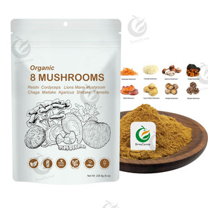 OEM hỗn hợp mushruoom bột pha trộn maitake, Chaga, đông trùng hạ thảo, sư tử bờm, <span class=keywords><strong>ganoderma</strong></span> Reishi Nấm hữu cơ nấm bột - Product Image 3