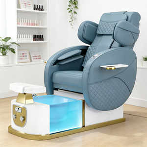 เก้าอี้นวดหลังแบบมีอ่างแช่เท้าสำหรับร้านเสริมสวยดีไซน์หรูหรา - Product Image 5