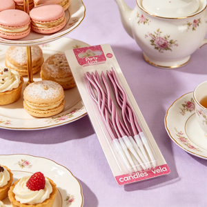 Party Love Elevate your birthday celebrations with the elegant Spiral Candles Rose Gold 11cm Birthday Decorations - Product Image 5