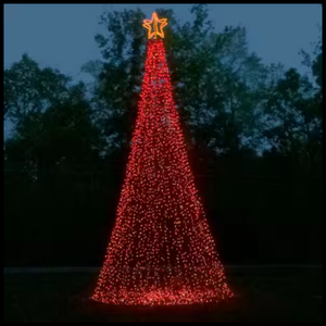 Outdoor giant lighted cone metal Christmas <b>tree</b> Christmas <b>lights</b> for New year decoration - Product Image 4
