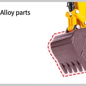 Modèle de Véhicule de Construction Excavatrice Statique pour Enfants, Jouet Camion SJY-1150, Échelle 1:35, en Alliage Métallique Moulé sous Pression - Product Image 6