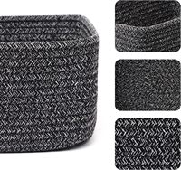 Panier de rangement en corde de coton tressé à la main, bac de rangement écologique, idéal pour organiser les jouets sur les étagères de la garde-robe et la décoration intérieure