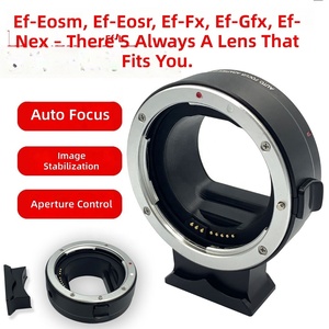 Anneaux d'adaptation électroniques automatiques pour objectifs d'appareil photo sans miroir : EF-EOSR, EF-EOSM, EF-NEX, GFX, FX. - Product Image 2