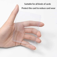 Porte-cartes en plastique 35PT 3x4 avec fermeture à clip pour cartes de sport de baseball, football, basketball, hockey et golf