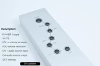 Control remoto infrarrojo de aprendizaje Universal de aleación de aluminio, 7 teclas para amplificador DAC, CD, DVD, TV, decodificador