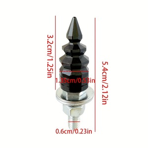 Forest <b>Tree</b> License Plate Screw M6 Thread 54.5mm Aluminum Alloy Universal For American <b>Cars</b> Multiple Colors Decorative - Product Image 3