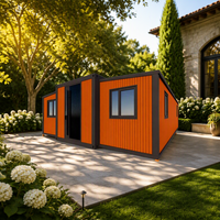 Maisonnette modulaire extensible en acier, design de mur isolé, certifiée pour une utilisation résidentielle et commerciale
