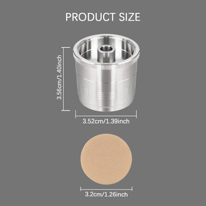 1 ensemble de dosettes de café capsules réutilisables en acier inoxydable compatibles avec les machines Ily X1 X7 X7.1 X9 Y1.1 Y3 Y3.2 Y5 Y9 - Product Image 3