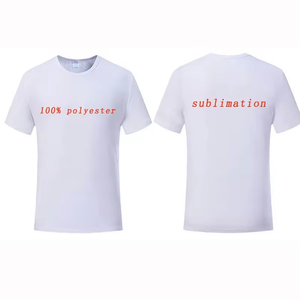 Wholesale Plain Quick Dry Sublimation T Shirt 100% <b>Polyester</b> DTG <b>Tshirt</b> Custom Logo T Shirt Printing Blank Men's T-shirt for Men - Product Image 2