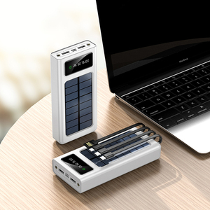 Banque de puissance portable 20000mAh affichage LED de charge solaire câble de charge rapide 2A matériau ABS capacité <span class=keywords><strong>50000mAh</strong></span> puissance de sortie 5W - Product Image 4