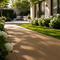 Planches de terrasse en composite WPC imperméables pour extérieur, grain droit, pour jardin, patio, balcon, antidérapantes, faciles à installer
