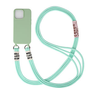 เคสโทรศัพท์ TPU นิ่มกันกระแทกหลากสีพร้อมสายคาดลำตัวสำหรับ <span class=keywords><strong>iPhone</strong></span> <span class=keywords><strong>11</strong></span> 12 13 14 15 <span class=keywords><strong>PRO</strong></span> <span class=keywords><strong>MAX</strong></span> - Product Image 5