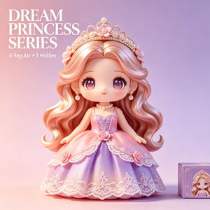 Figurine personnalisée <span class=keywords><strong>Princesse</strong></span> des rêves en boîte mystère 6+1, jouet en PVC, poupée mignonne de collection, décoration de bureau, cadeau pour filles - Product Image 1