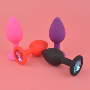 Petit godemichet <span class=keywords><strong>anal</strong></span> en silicone diamant pour jouets sexuels de masturbation anale pour adultes - Product Image 2