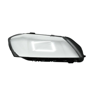 PORBAO Copertura Trasparente in Vetro con Bordo Nero per Faro Anteriore <span class=keywords><strong>Passat</strong></span> B7 - Product Image 1