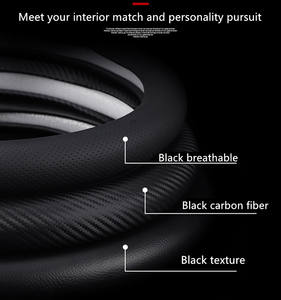 Accesorios de coche cubierta de <span class=keywords><strong>volante</strong></span> Universal con agujas para Opel BMW Benz Hyundai Kia Ford VW Skoda marrón <span class=keywords><strong>tipo</strong></span> <span class=keywords><strong>D</strong></span> cuero - Product Image 6