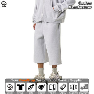 <span class=keywords><strong>Pantaloni</strong></span> Sportivi Personalizzati a Sette Punti per Uomo, Oversize, Lunghezza Media, Casual, <span class=keywords><strong>in</strong></span> Pile, Unisex, Larghi, Streetwear <span class=keywords><strong>con</strong></span> <span class=keywords><strong>Elastico</strong></span> <span class=keywords><strong>in</strong></span> Vita - Product Image 2