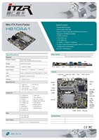 Carte mère Esonic H610 12e génération LVDS Mini ITX DC 19V LGA 1700 ITX avec M.2 SSD+WIFI DDR4 2 emplacements pour I9/7/5/3
